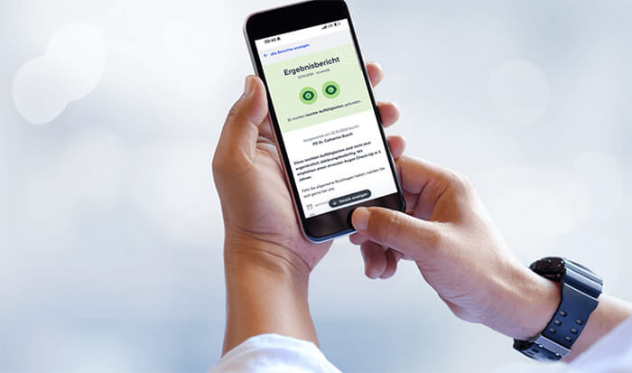 Befundbericht des medizinischen Augenchecks